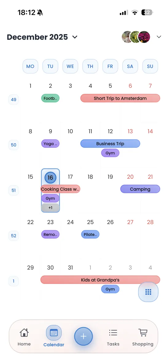 Kalender Screenshot
